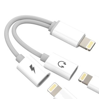 Adaptador // Lightning 1 macho - 2 hembra