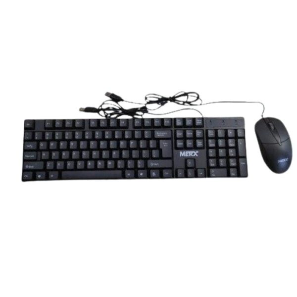 teclado y mouse con cable merx