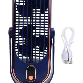 ventilador doble de mesa desk fan azul