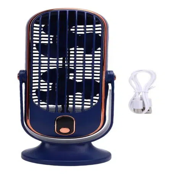 ventilador doble de mesa desk fan azul