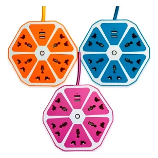 zapatilla flor c prolongador con puerto usb