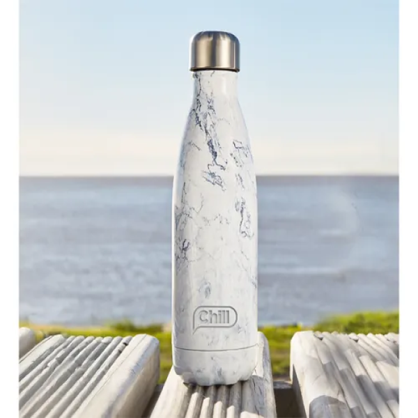 botella termica diseno marmol